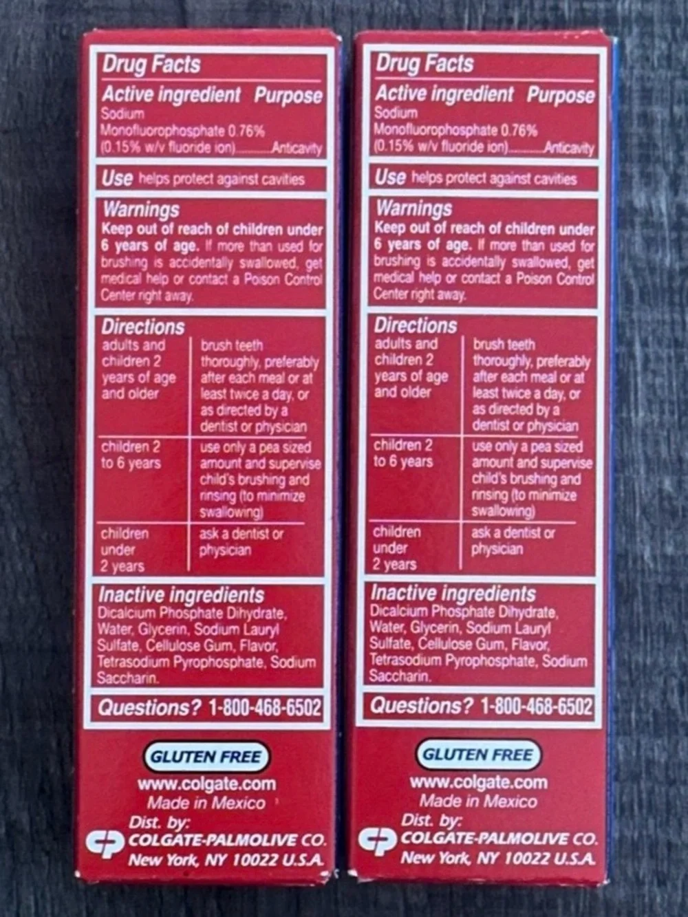 💞 New Set of 2 Colgate Cavity Protection Travel Size Toothpaste Tubes